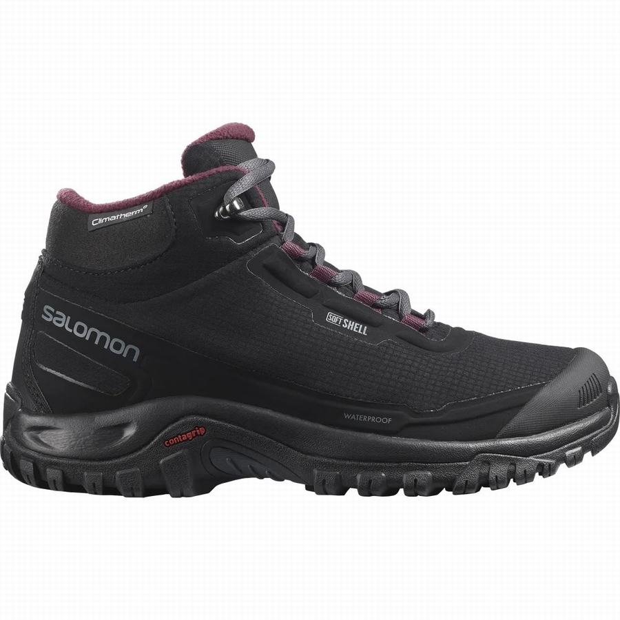 Salomon Shelter Climasalomon™ Nepremokave Zimne Topanky Damske Čierne |IVC3886YQ|